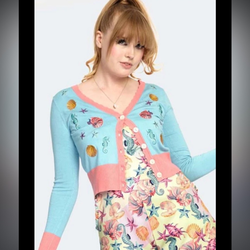 Hell Bunny Dress set with cardigan